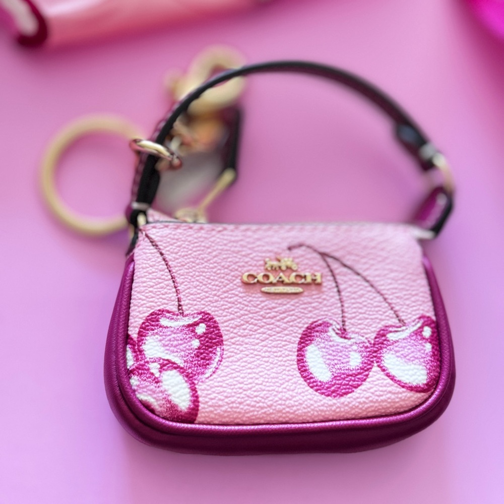 Coach Cherry Bag Charm.